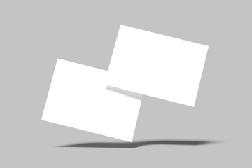 A5 Landscape Flyer Blank Mockup