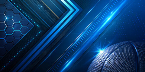 Blue basketball sports background abstract design wallpaper hd illustration