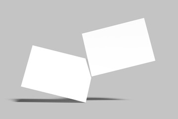 A5 Landscape Flyer Blank Mockup