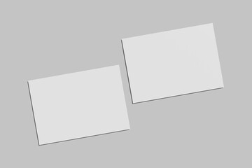 A5 Landscape Flyer Blank Mockup