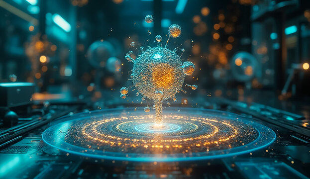 Virus cell microbiology science technology medical research healthcare lab test