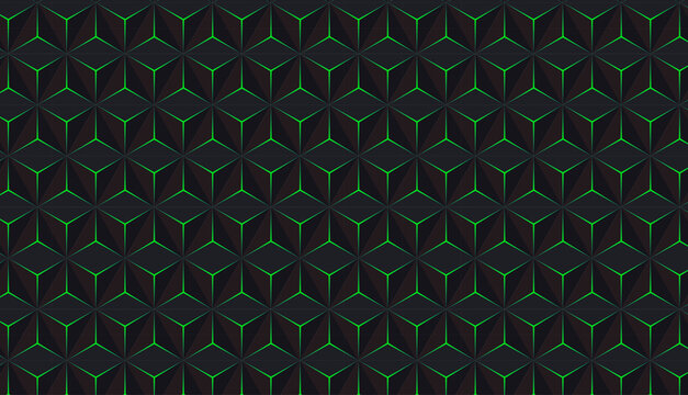 Seamless geometric vector illustration of a vintage light green and purple square tile pattern design with circle and dot elements