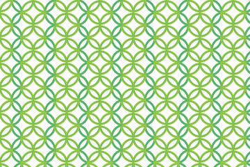 Fototapeta premium Seamless green geometric lattice pattern
