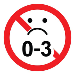 No sad faces allowed for ages zero to three