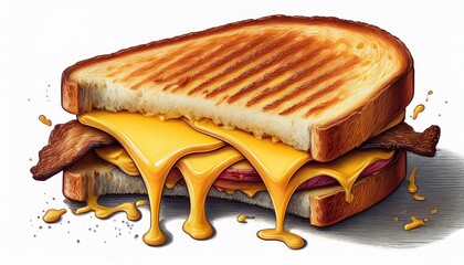 grilled cheese toasted cheese sandwich melted cheese sandwich hot grilled sandwich crispy bread cheese white background image