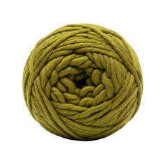 Chunky Olive Green Yarn Ball for Knitting and Crafting