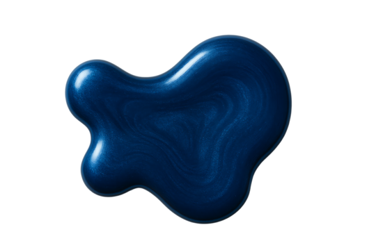 Luxurious navy nail polish isolated on transparent background - Powered by Adobe