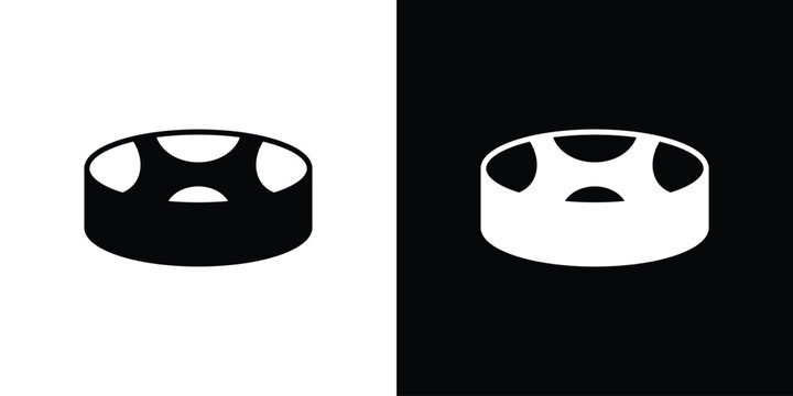 Drum steelpan icon design concept. vector flat icons