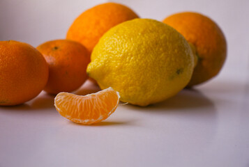 Lemon and tangerines
