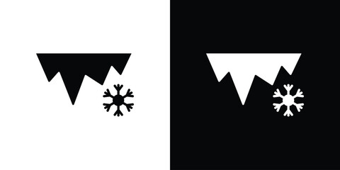 Icicles icon design concept. vector flat icons © Bsbd