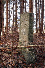 Hektometerstein der Isartalbahn