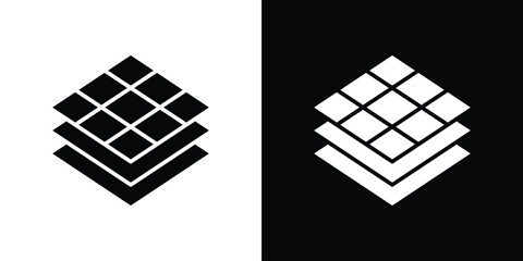 Land layers icon design concept. vector flat icons © Bsbd