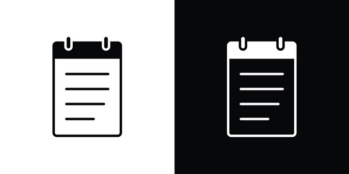 Memo Pad icon design concept. vector flat icons