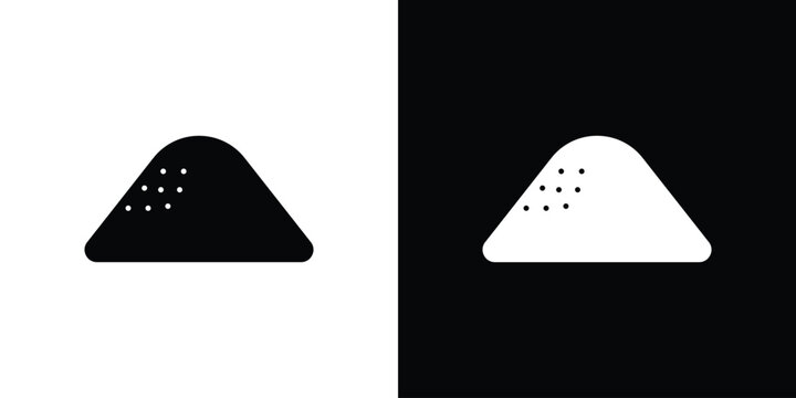 Mound icon design concept. vector flat icons
