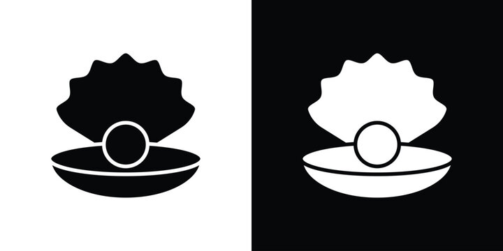 Pearl icon design concept. vector flat icons