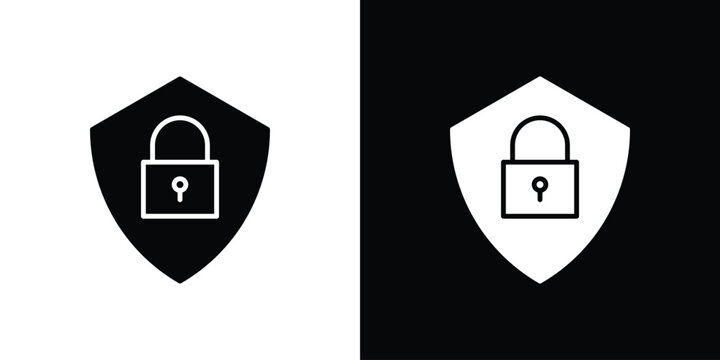 Security icon design concept. vector flat icons