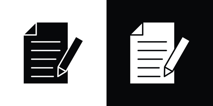 signature file icon design concept. vector flat icons