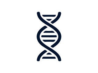 dna strand on white background