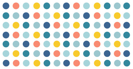 Seamless Circle Pattern, Geometric Background Design