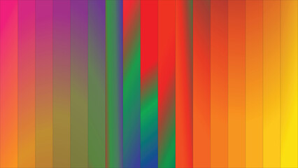 Intense Rainbow Gradient Background with Vertical Color Layers &ndash; Abstract Full Spectrum Multicolor Wallpaper for Creative Design