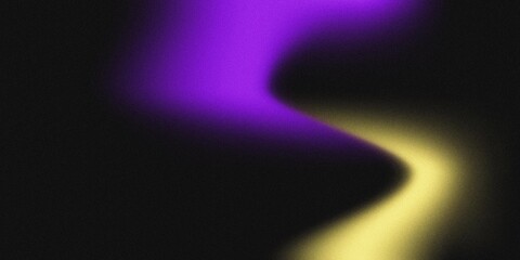 Abstract swirling nebula of purple and yellow light against a dark textured background
