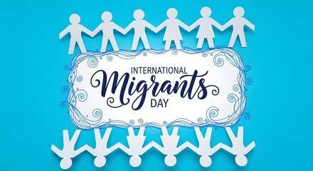 Migrants day concept