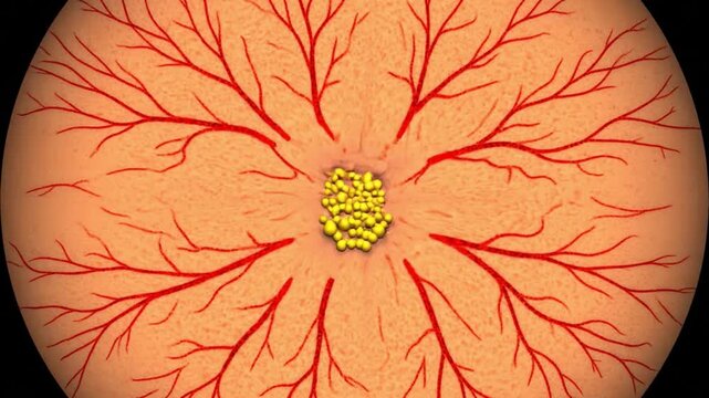 A 3D animation simulating vision loss from Age-related Macular Degeneration (AMD)
