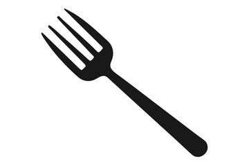 Isolated fork shows a basic four pronged shape against a white backdrop