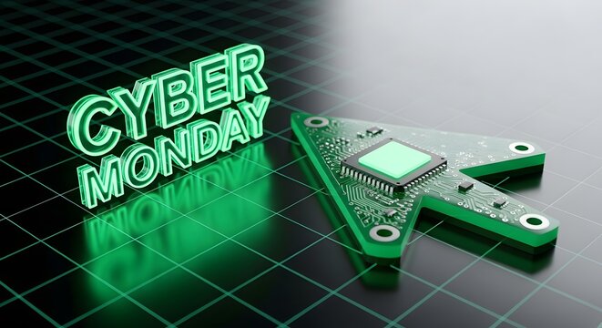 Cyber monday technology sale web banner