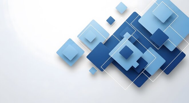 Stunning modern background with vibrant blue squares for professional business presentations
