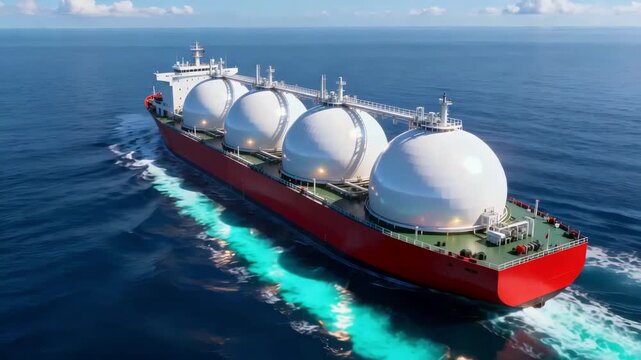 Aerial perspective of maritime activity in midday brightness