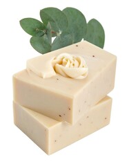 Handmade Soap Bars with Eucalyptus - Natural Skincare and Aromatherapy.