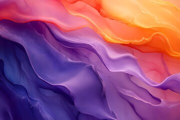 Abstract fluid art background with orange purple and pink colors modern art wallpaper design for digital use