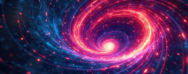 A swirling vortex of light and color, distorting time and space, creating a visually stunning abstract representation of temporal displacement , surreal, ethereal, watch