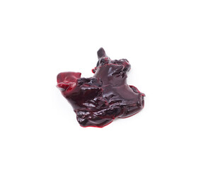 Blood clot isolated on white background.