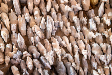 hand crafted stone figures Ouraki valley Maroc