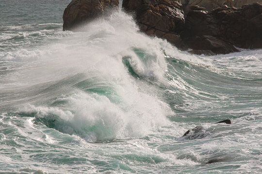 vague venant s'&eacute;chouer