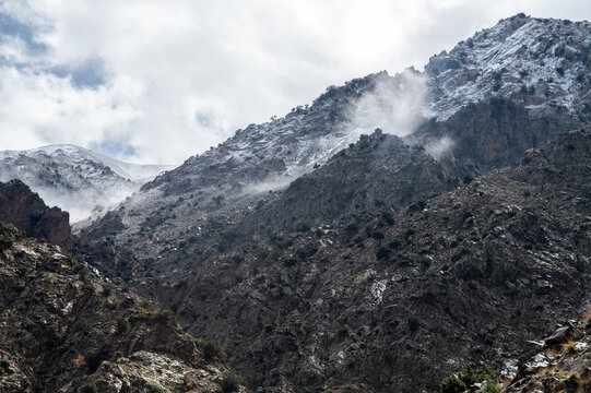 scenic view of Ourika valley Maroc