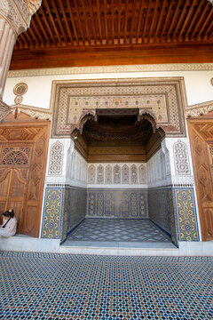 El Badi palace decorative interior Maroc