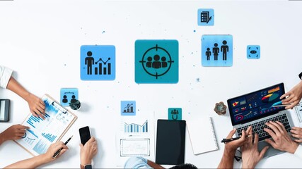 Concept of target group strategy optimizes digital marketing. This approach focuses on specific target group demographics, enhancing campaigns for effective reach and engagement. Funnel