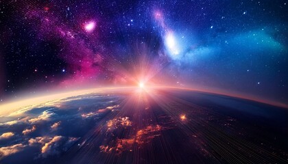 Colorful Galaxy Hd Wallpaper Design