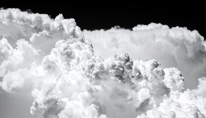 Dramatic monochrome cloud formation, showcasing nature's boundless atmospheric artistry