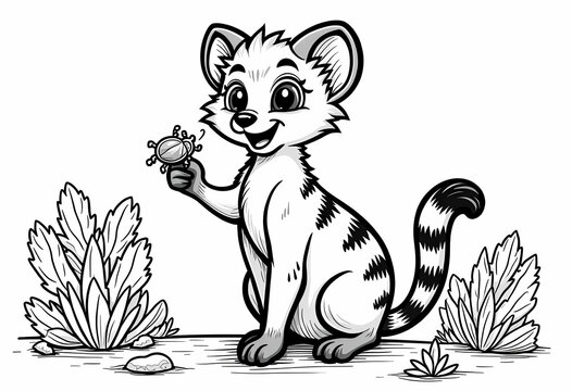 Cute Zorilla Illustration