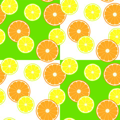 Obraz premium seamless pattern with oranges