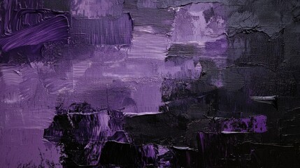 Abstract texture of deep purple and black blending together, creating a harmonious expression of color and form in a modern artistic style