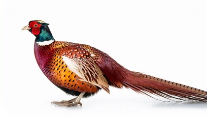 pheasant isolated on white background
