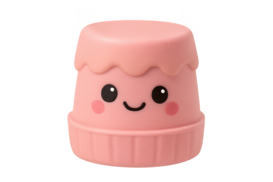 Pink happy cute kawaii character dessert toy