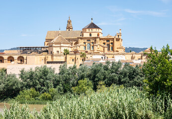 Guadalquivir river and the Mosque-Cathedral of Cordoba, Andalusia, Spain