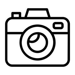 Modern camera icon for photography enthusiasts