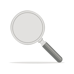 Magnifying glass icon illustration representing search discovery and analysis concepts
